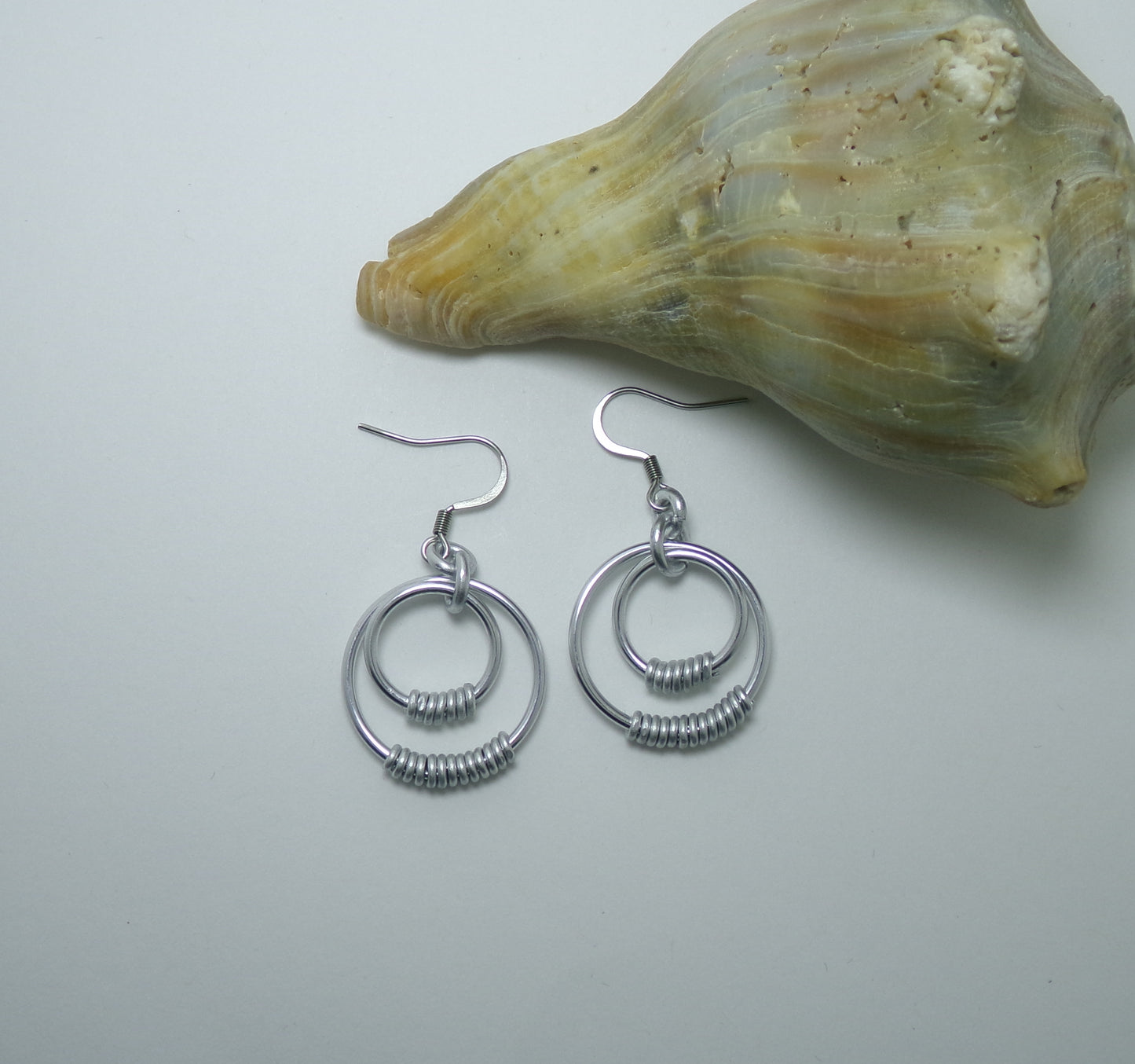 Coiled Double Hoop Earrings