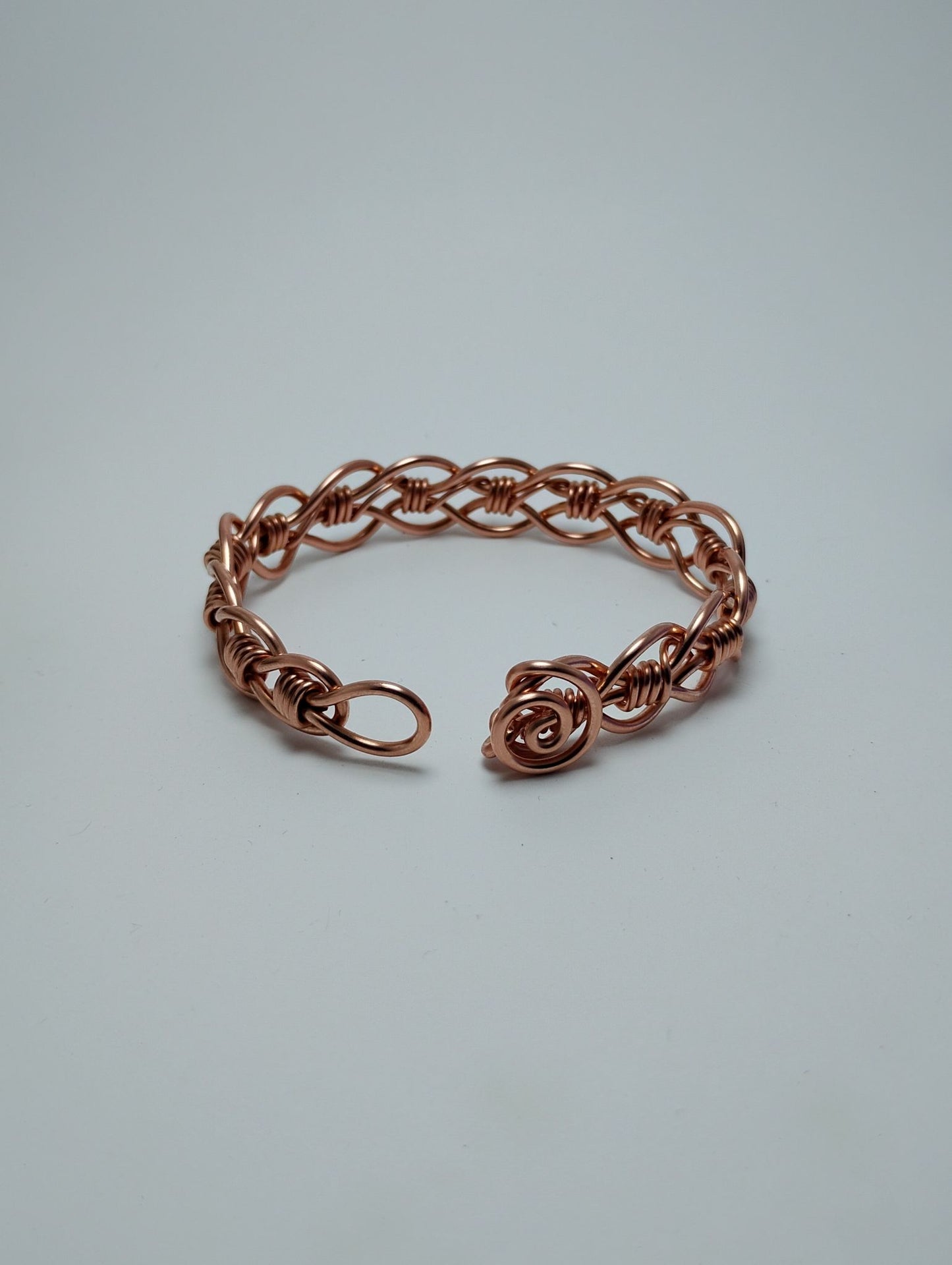 Wire Wrapped Copper Cuff Bracelet