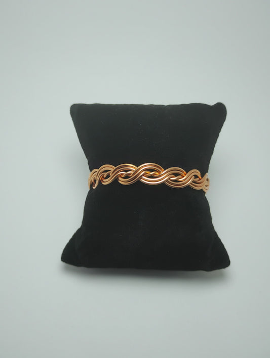 Twisted & Wavy Copper Bracelet