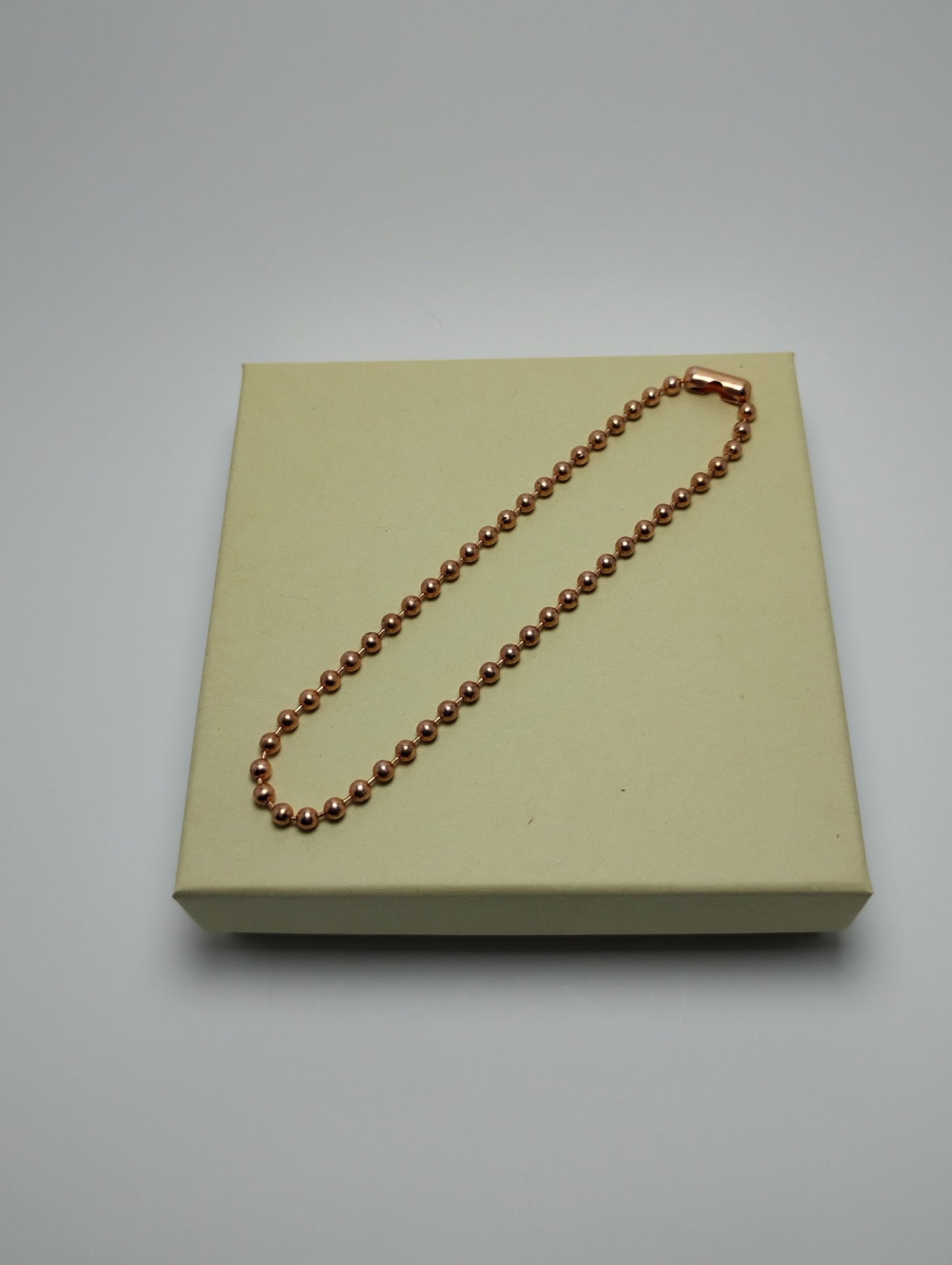 Copper Bead Chain Anklet