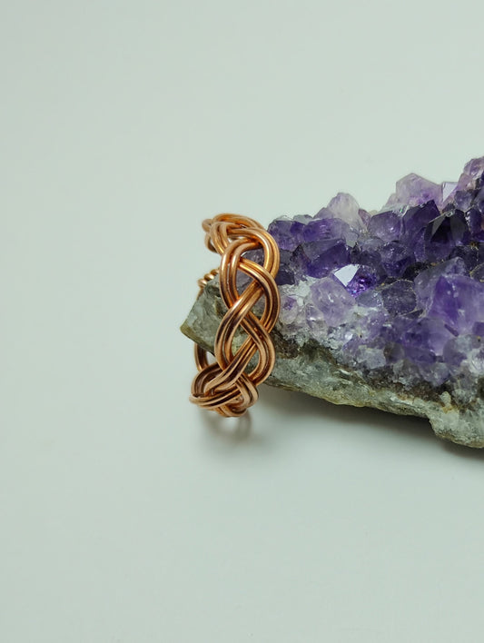 Braided Copper Ring