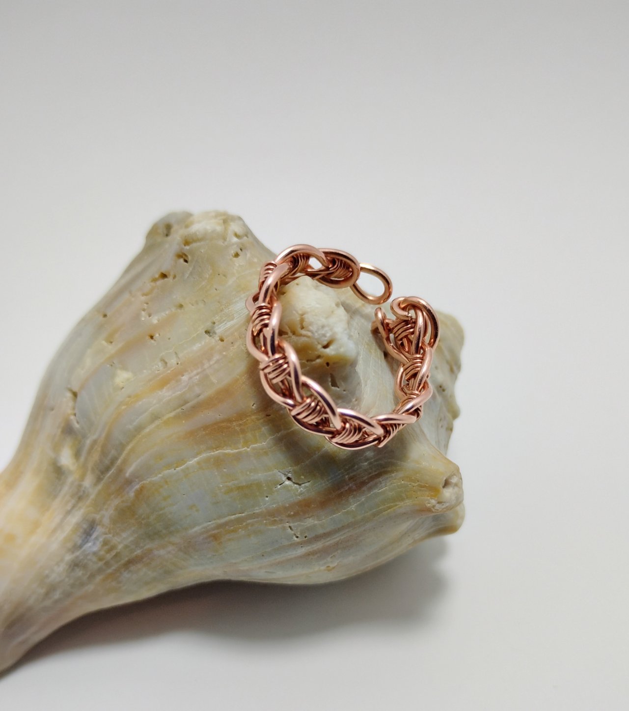 Wire Wrapped Copper Ring