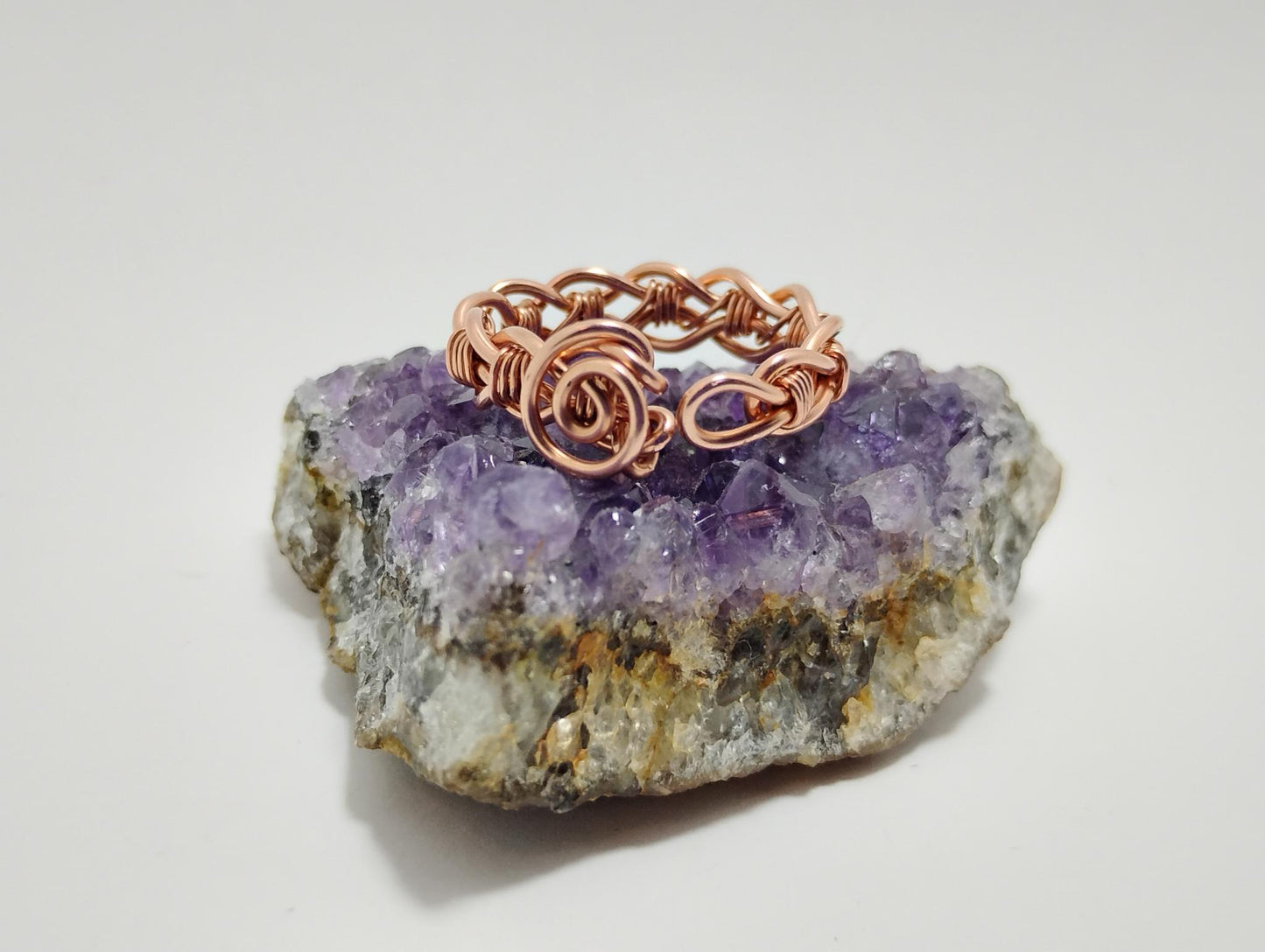 Wire Wrapped Copper Ring