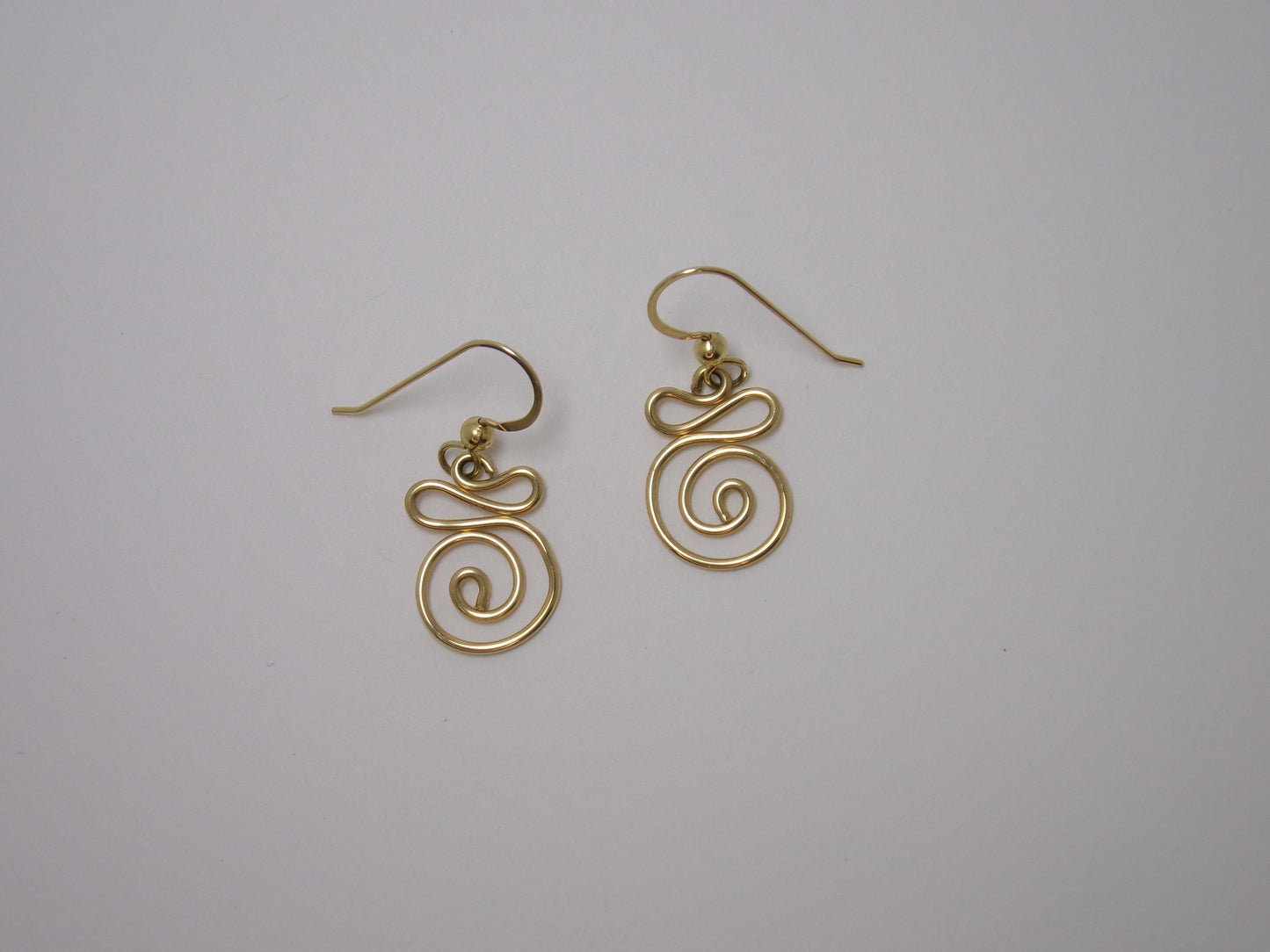 Gold Swirl Earrings