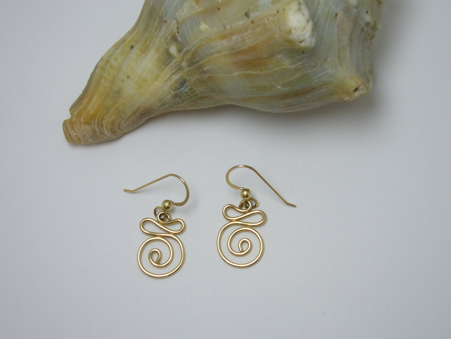 Gold Swirl Earrings