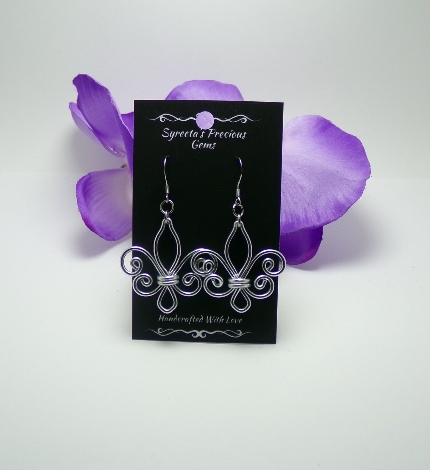 Handmade Fleur De Lis Earrings