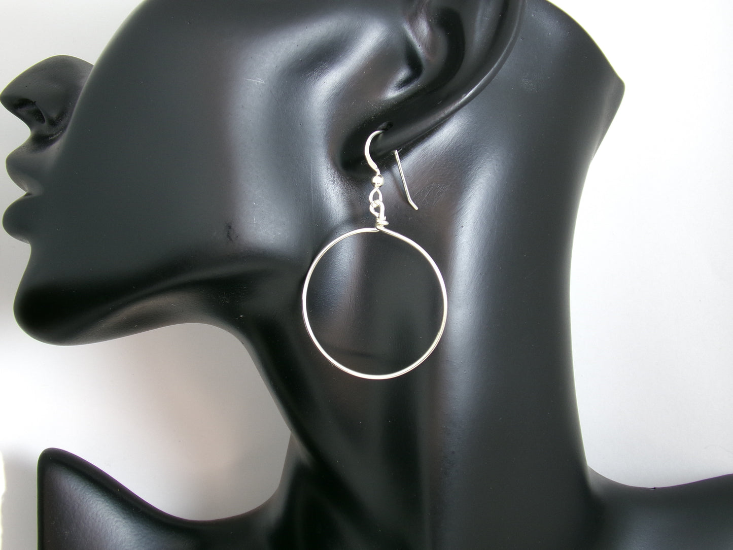 Large Sterling Hoops