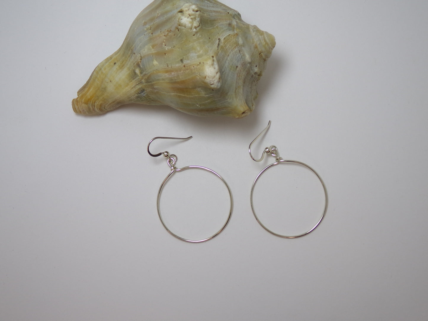 Large Sterling Hoops