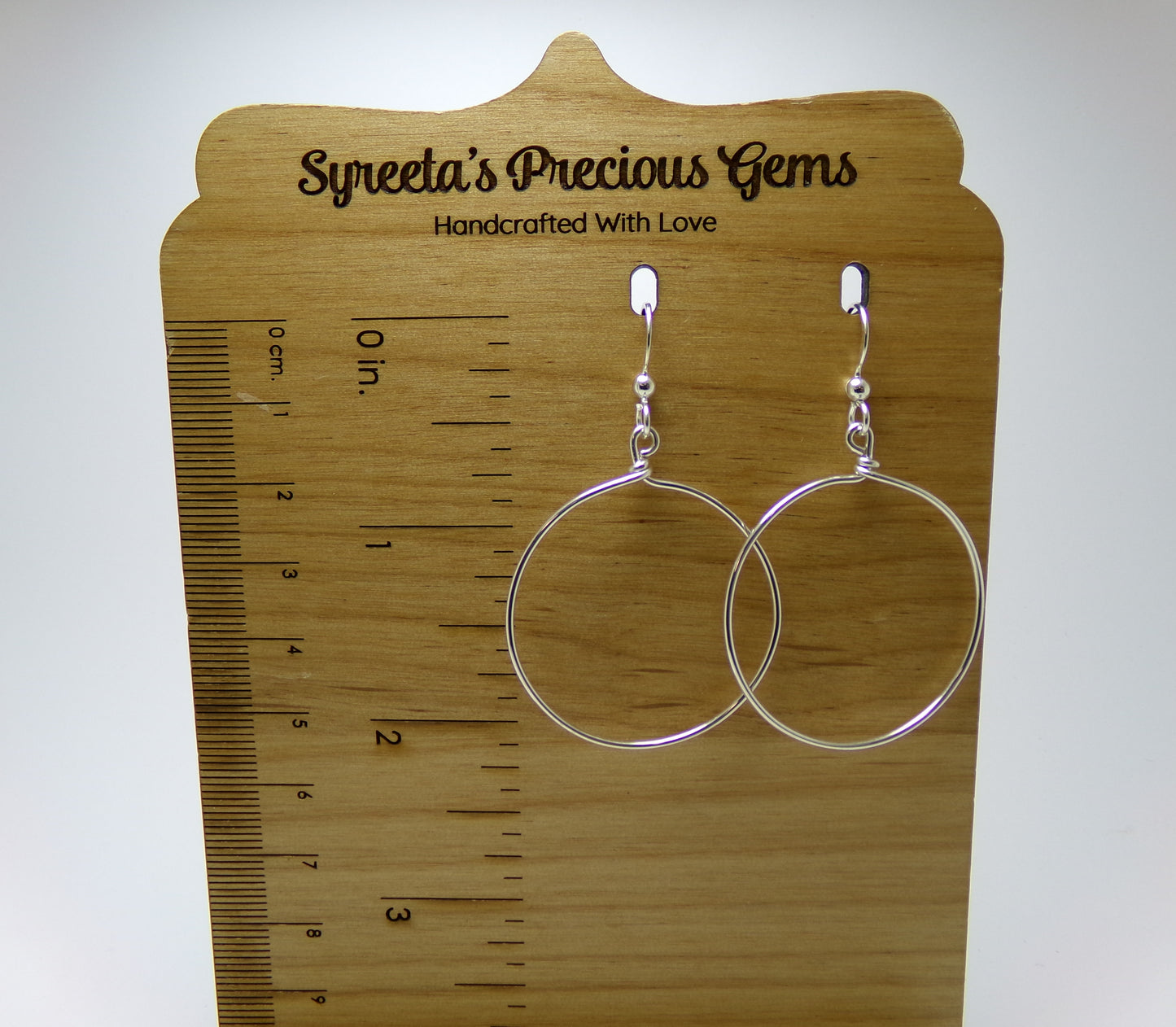 Large Sterling Hoops