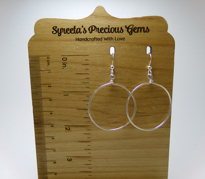 Large Sterling Hoops