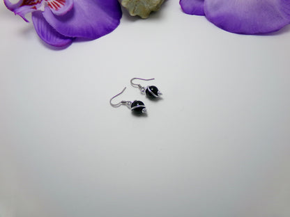 Black Onyx Dangle Earrings