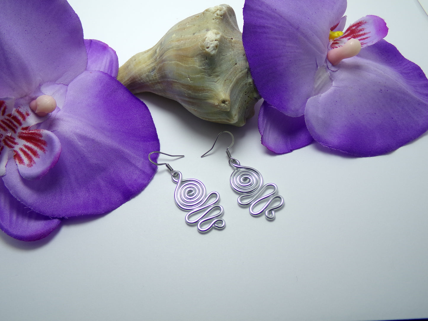 Dangle Swirl Earrings