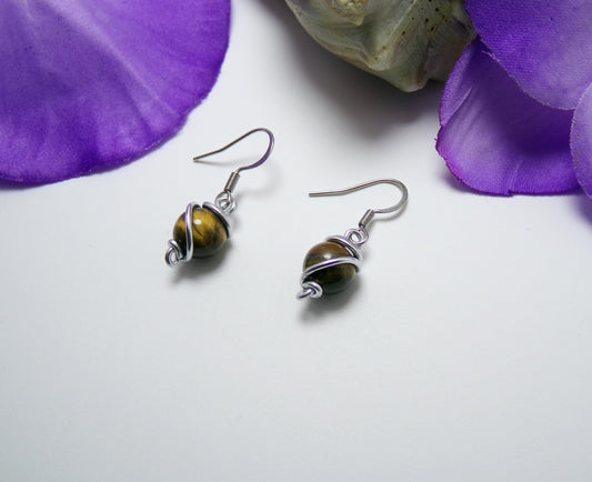 Tiger Eye Earrings