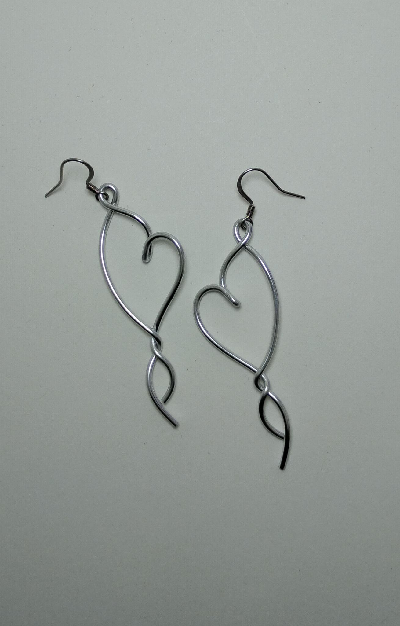 Heart Dangle Earrings
