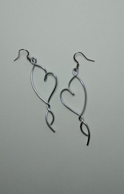 Heart Dangle Earrings
