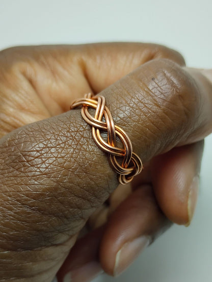 Braided Copper Ring