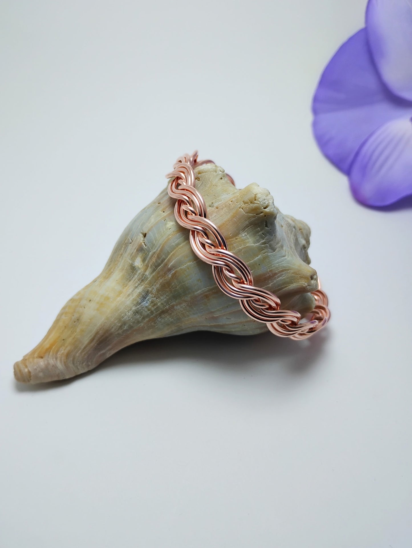 Twisted & Wavy Copper Bracelet
