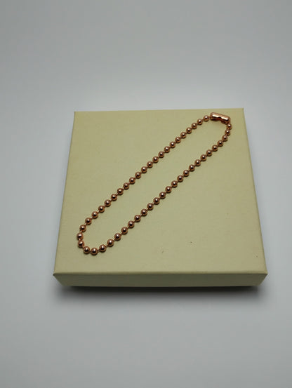 Copper Bead Chain Anklet