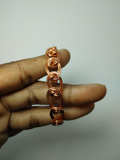 Twisted Wire Copper Bracelet