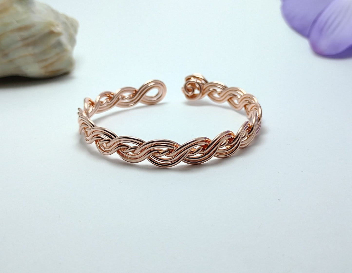 Twisted & Wavy Copper Bracelet