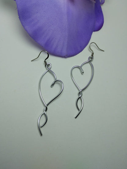 Heart Dangle Earrings