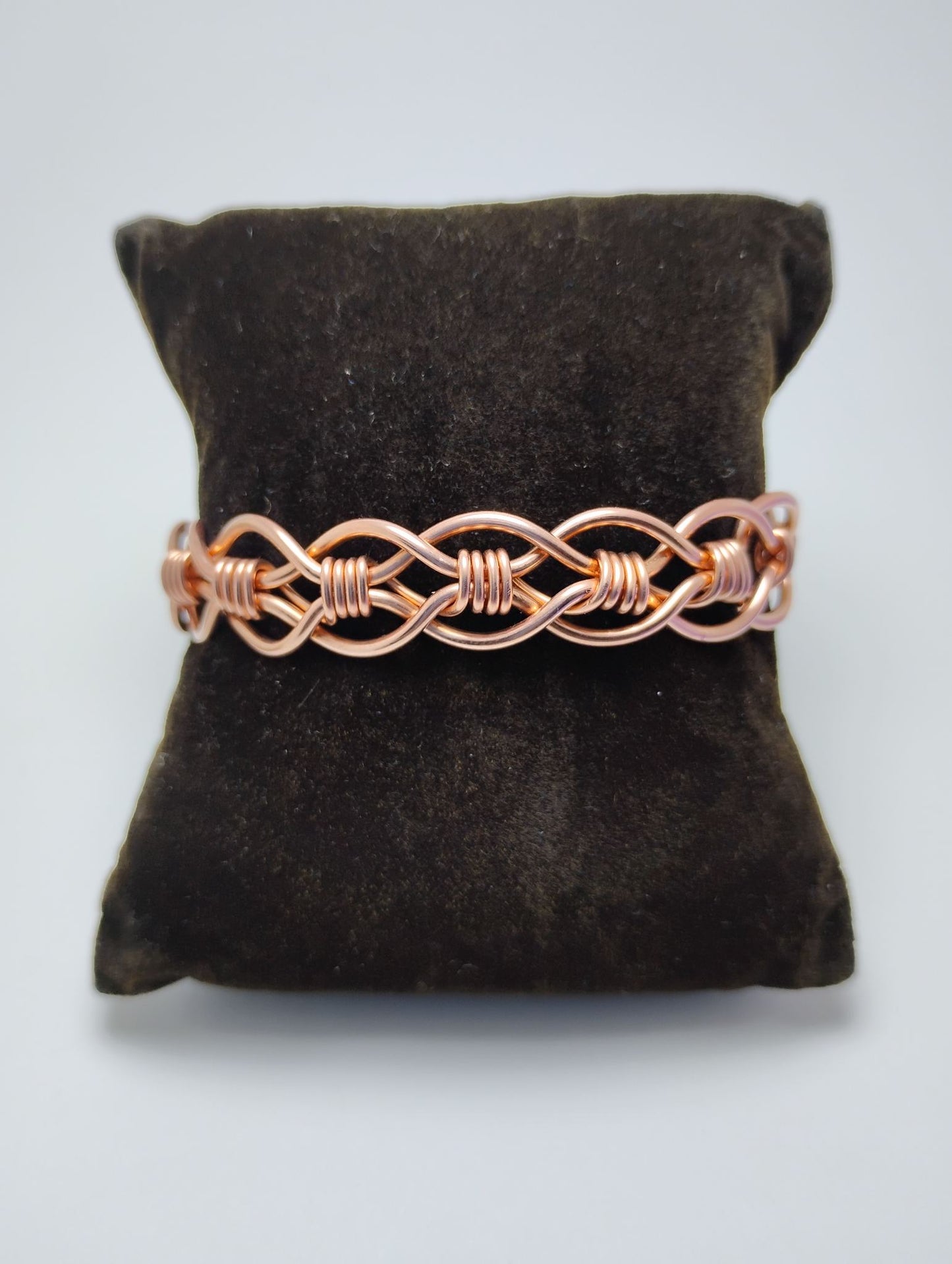 Wire Wrapped Copper Cuff Bracelet