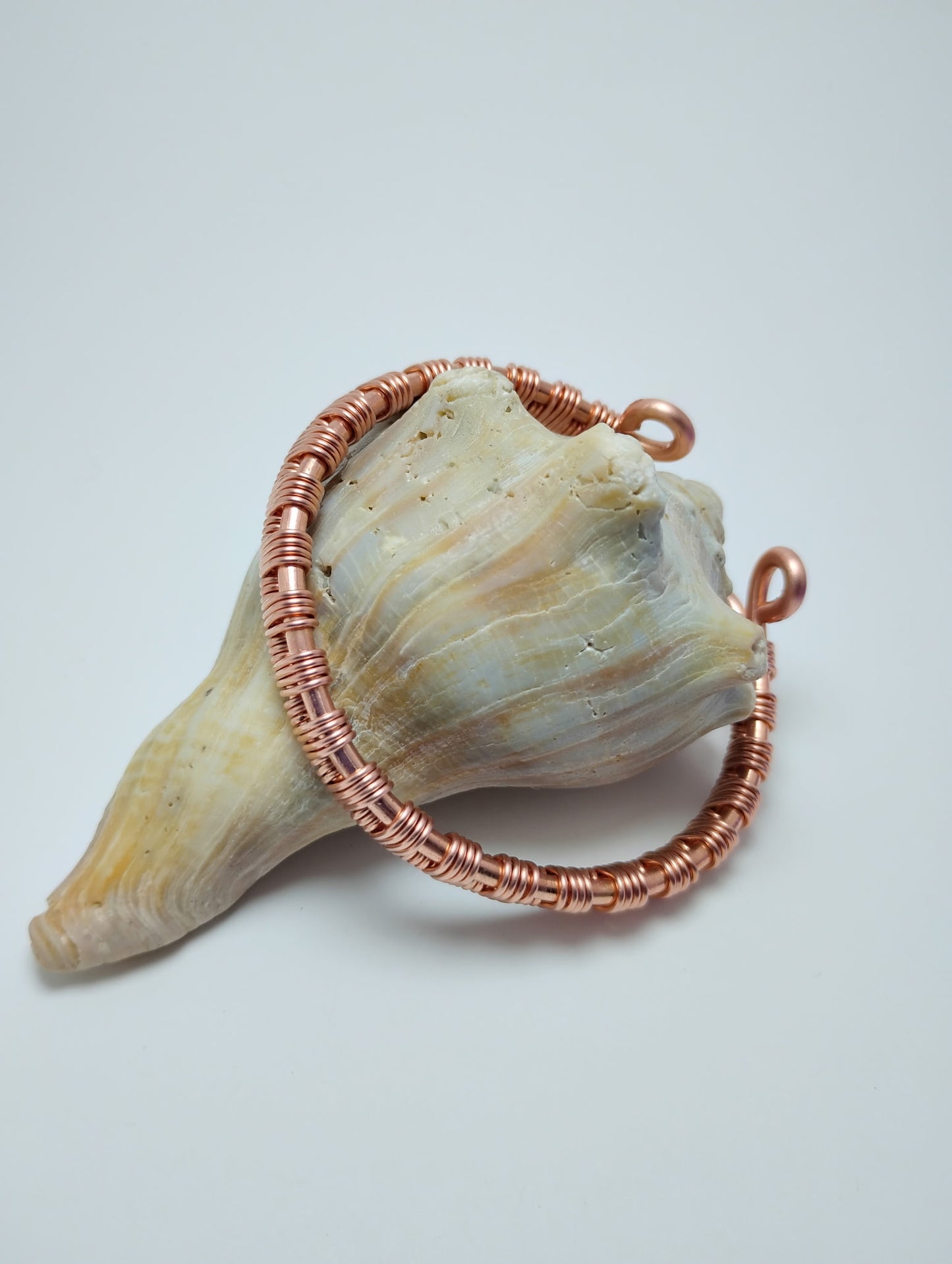 Hand Woven Copper Cuff Bracelet