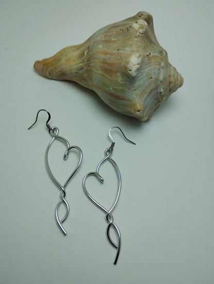 Heart Dangle Earrings