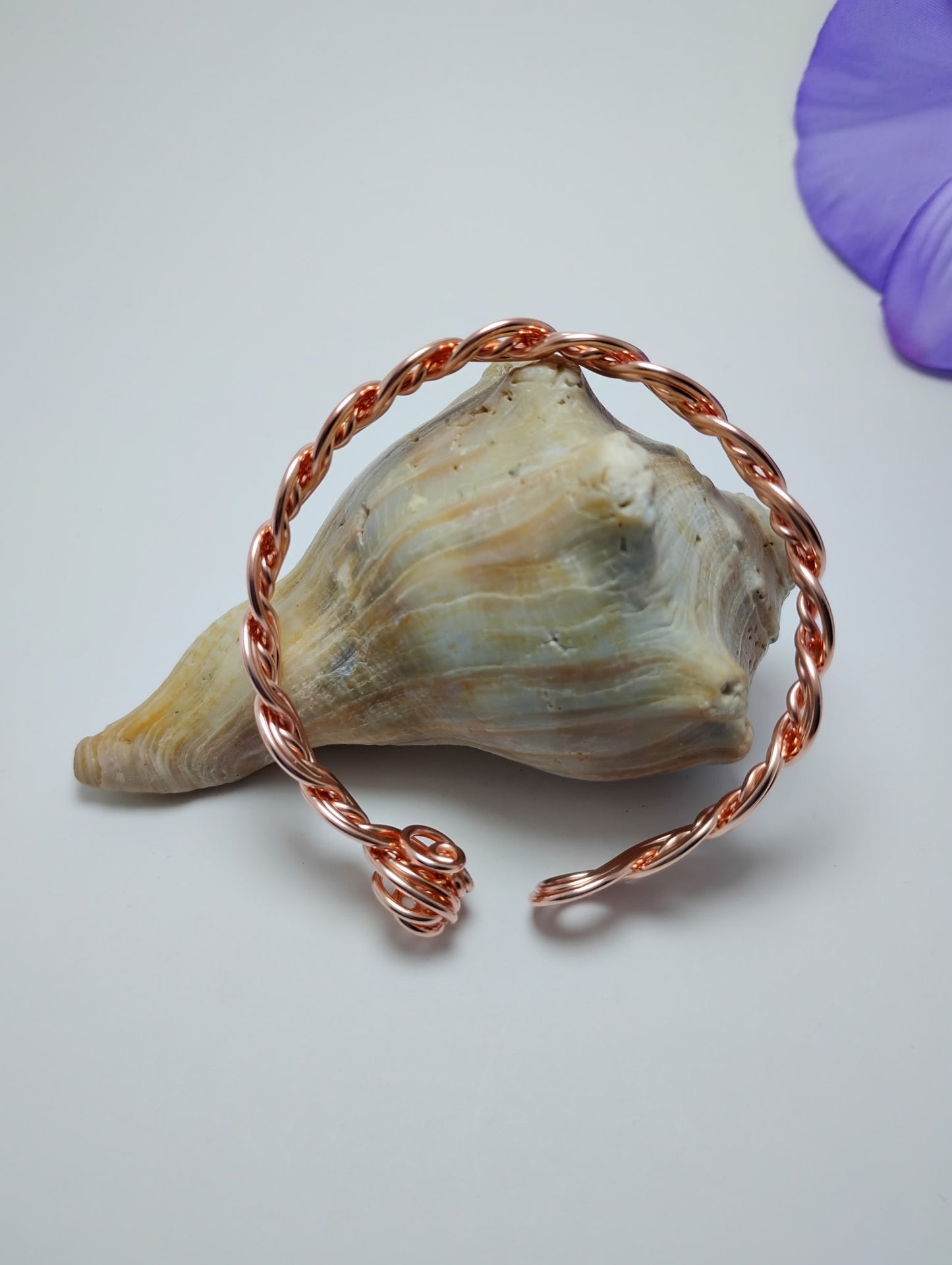 Twisted & Wavy Copper Bracelet
