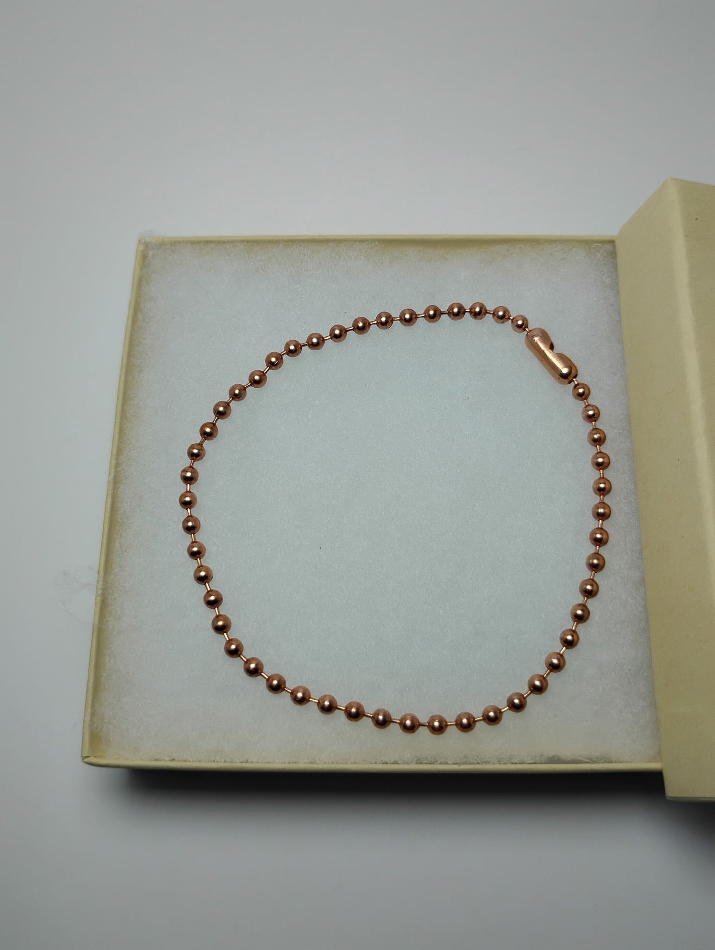 Copper Bead Chain Anklet