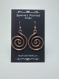 Copper Swirl Earrings